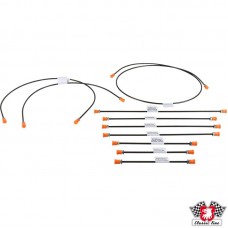Zestaw przewodów hamulcowych, 2-obwodowy układ hamulcowy (nie do modeli ze wzmacniaczem hamulców). Z 10 liniami na 1 pojazd 